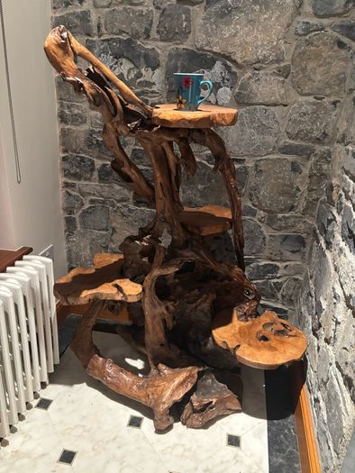 Teak Rootwood Plant Stand