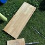 Solid Oak Floating Shelves with predrilled holes and mounts Image 2