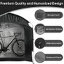 Outdoor Bike Storage Tent 210D Oxford Waterproof Bicycle Shed for 2-3 Bikes Image 6
