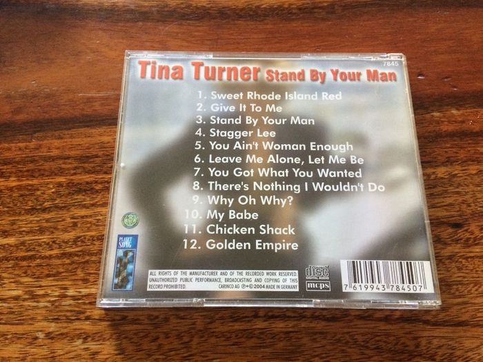Tina Turner Stand By Your Man CD
