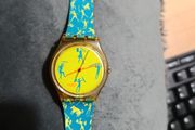 Vintage 1990 Swatch Watch African Can GK120 Retro