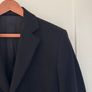 Smart black coat men Image 2