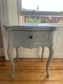 Vintage-Style Ornate Bedside Locker