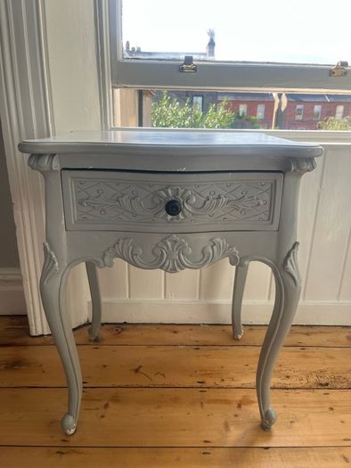 Vintage-Style Ornate Bedside Locker