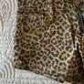 BNWT Edikted Leopard Printed Twill Micro Shorts Image 3