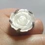 Mother of Pearl Rose Ring Image 3