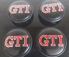 4 x VW Golf Gti 65mm Centre Caps - Free Post