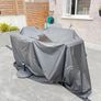 Complete Outdoor Garden Dining Set - Table, 6 Chairs, Parasol & Cover Image 6