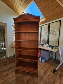 Solid wood bookcase