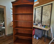 Solid wood bookcase
