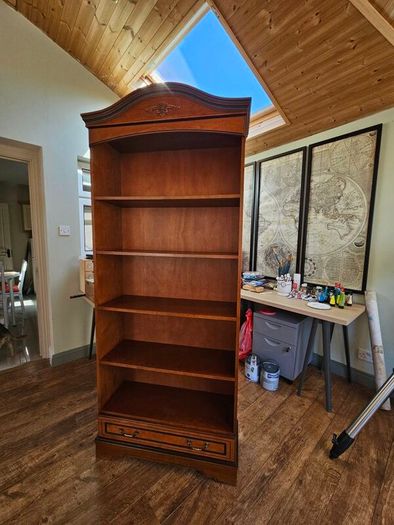 Solid wood bookcase