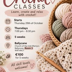 Crochet adult classes in Naas