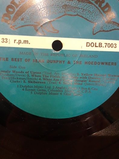 Sean Dunphy   The best of LP irish  &  Hoe downers Lp