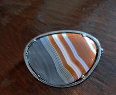 Agate brooch 925.Silver