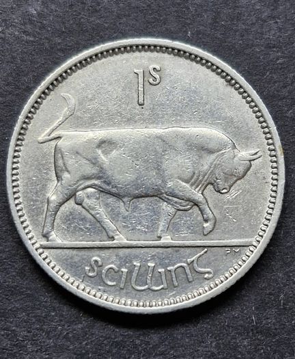 Ireland 1942 Silver 1s Shilling coin.