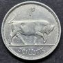 Ireland 1942 Silver 1s Shilling coin. Image 5