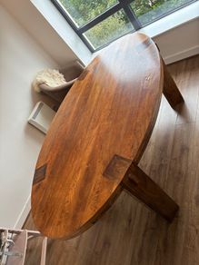 Solid Wood Dining table oval wooden