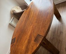 Solid Wood Dining table oval wooden