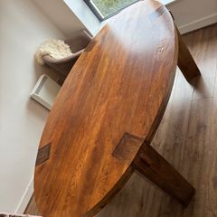 Solid Wood Dining table oval wooden
