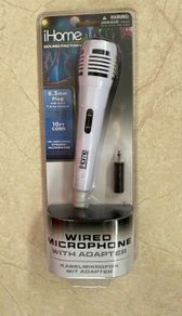 BRAND NEW & SEALED iHome Microphone with Adapter - White