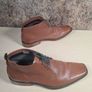 Mens Ted Baker Ashcroft Tan Leather  Boots Chukka Square Toe Size Uk 10 Eu 44 Image 10