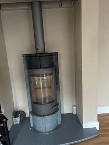 Wood burning soap stone stove