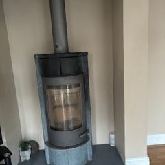 Wood burning soap stone stove