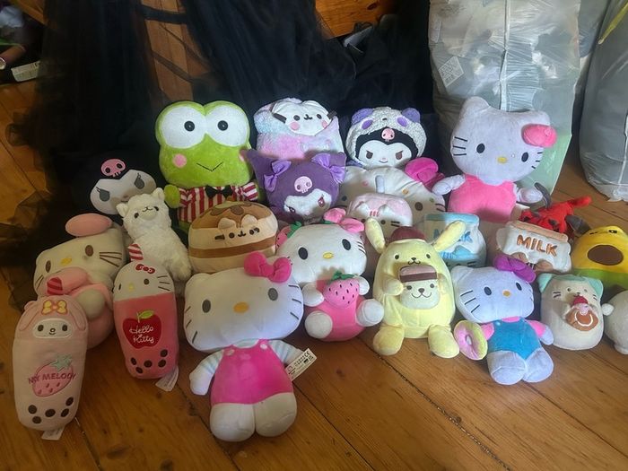 licensed sanrio, pusheen plushies (and extra)