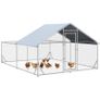 Walk-In Chicken Run, Hen House, with Roof, for Ducks, Chickens, Rabbits Image 9