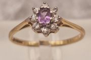 Stunning 9k  Gold O Size Hallmarked Ring