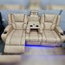 Electric Real Leather Orlando Recliner Sofa Set Image 3