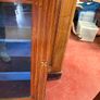 Late Victorian Rosewood & Satinwood Inlaid Glazed Pier Cabinet / Display Credenza Image 4