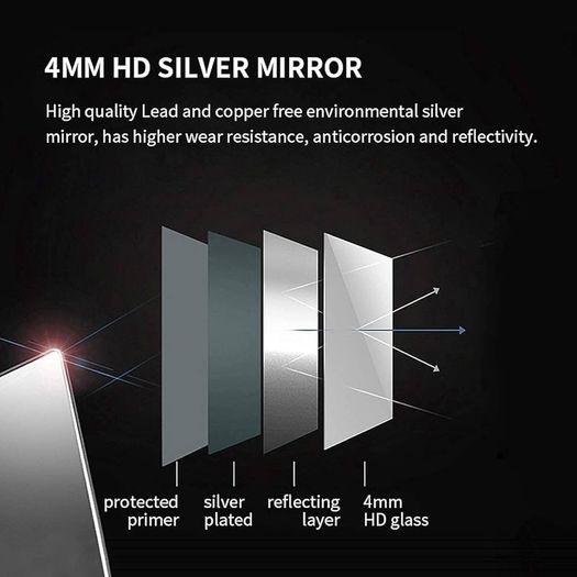 SALE | 800 x 500mm Backlit LED Illuminated Bathroom Mirror with Light Sensor + Demister