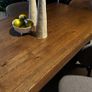 200cm Smoked Oak Dining Table Like New Image 4