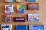 Dolls house - boardgames and boxed toys.. incl Miccro toys and mini brands