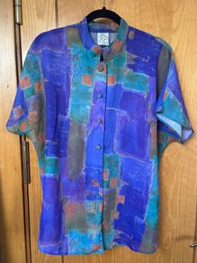 Vintage Ladies Short Sleeved Shirt/ Blouse