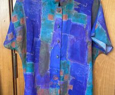 Vintage Ladies Short Sleeved Shirt/ Blouse