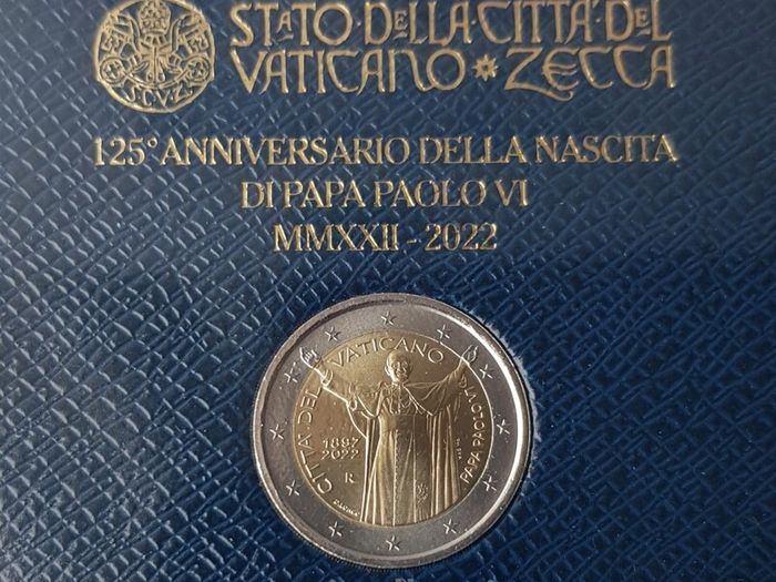 Vatican City 2022 year Brilliant Uncirculated Commemorative 2 Euro coin.