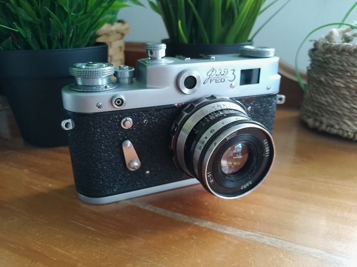 FED-3 CLA Video Refurbished, USSR Soviet Union Russian 35mm Rangefinder, Serviced Mechanical Analog Manual Optic, 35mm Film Camera, 2134623
