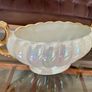 Vintage H J  Wood Burslem Pearlescent Lustre Mantel Vase with Gold Handles Image 4