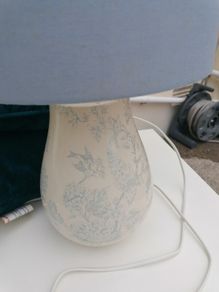 Lamp and cushions