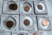 Irish decimal pennies x 12. Three for 1 euro. 3 euro the lot. Dates listed below