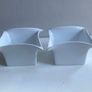 Pair of  white newbridge home 6 inch dishes price for both Image 2