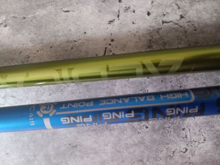 Two ping golf woods. Left handed clubs.