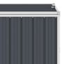 Quadruple Garbage Bin Shed Anthracite 286x81x121 cm Steel Image 2