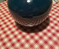 Chunky cobalt blue vase