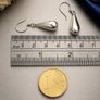 925 Vintage Sterling Silver Teardrop Earrings Image 9