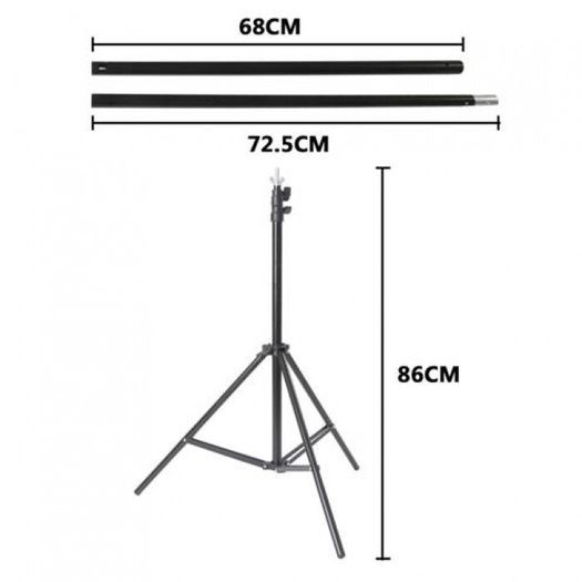 443442 2 x 2m Stand + 1.6 x 3m Non Woven Fabric Black, White, Green Background