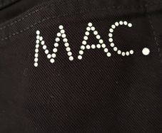 MAC jet black jewelled embellished jeans Sz 42 ( Fit 10-12UK) - Bnwot Rrp 249