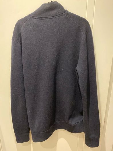 Ted baker mens navy knit zip up jumper